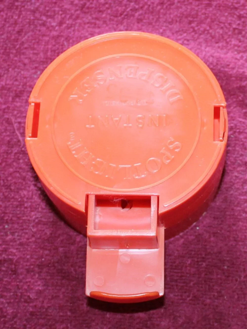 Vintage Spotlight Instant Dispenser lid